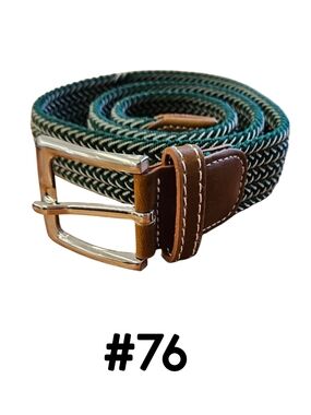 USG Women's Belt - Breezy Green/Off White Stretch Belt 90cm